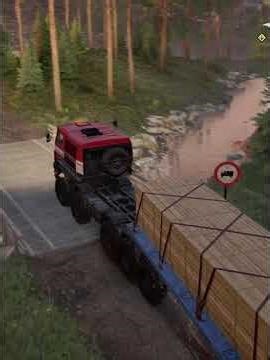 Deliver to the Sawmill . Long Planks 2t .x02. #gaming #offroadindiantrucksimulator