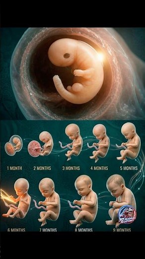 Journey of Life: Human Fetal Development from 1 to 9 Months