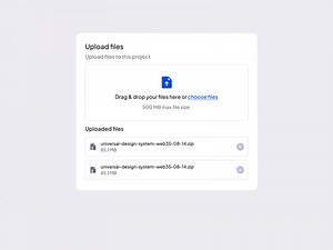 animated upload modal ⎯⟡°