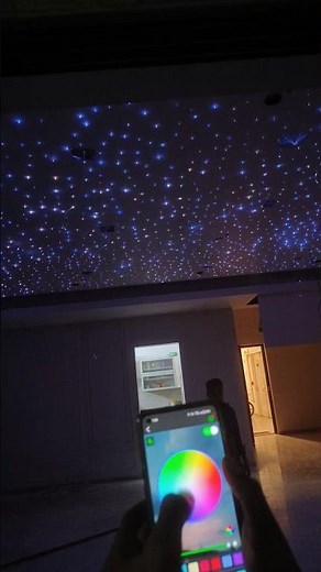 Optical Fibre Light Installation #fiberopticlight