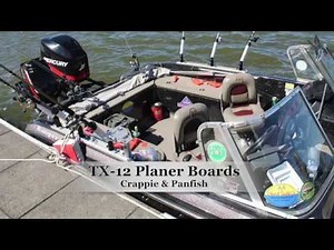 Church Tackle TX-12 Planner Boards with Flag for Crappie