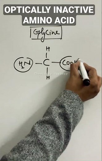 Structure of Glycine || Optically inactive amino acid ||