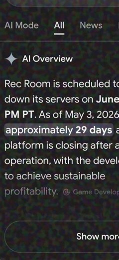Rec Room shut down timer... is this real?