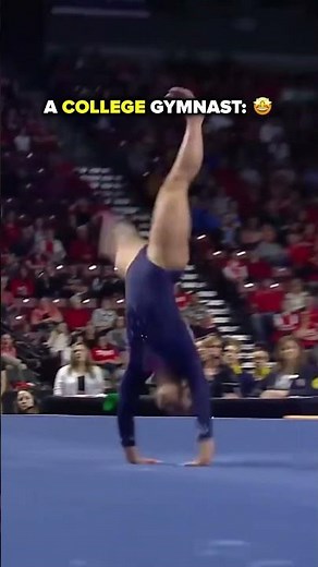 Do you prefer her gymnastics before or after college?🤔 #gymnastics #thenvsnow #ncaa #college