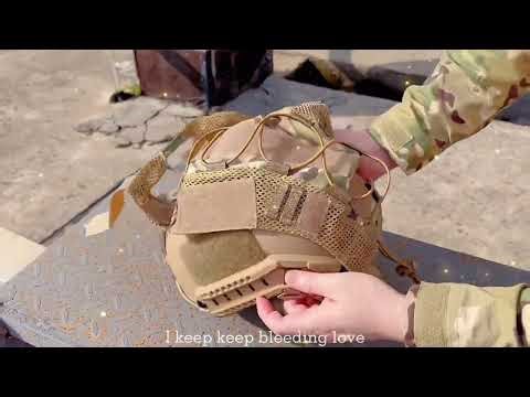 FAST Helmet cover Install#helmet #tactical #military #protection #helmetcover