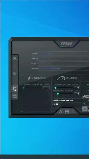 Install and Settings MSI Afterburner, RivaTuner Statistics Server OSD #Shorts