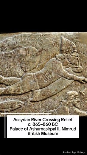 How Assyrians Crossed Rivers 2,800 Years Ago #youtubeshorts