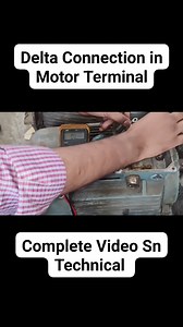 3 Phase Motor Terminal Connection| Delta Connection Motor Terminal पर कैसे करें | SN Technical