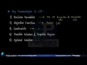 Linear Programming Problems 03 Terminologies | SBM sir