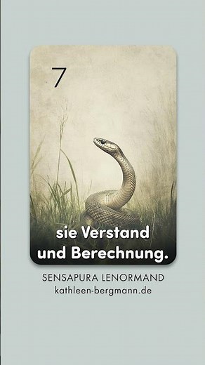 #07 🐍 Snake – Lenormand Plaintext in 60 Seconds #lenormand #lenormandkarten
