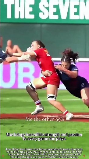 Just reason Ilona Maher is the queen of rugby 🔥 #rugbysevens #rugby #sports #ilonamaher