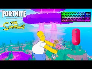 *NEW* SIMPSONS BATTLE ROYALE 🏆SteelSeries Apex Pro TKL ASMR😴Satisfying Keyboard Fortnite 360 FPS 4K