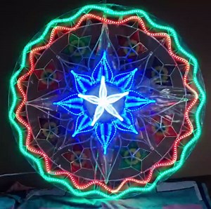 Noelle Capiz Christmas Lantern with LED Lights – 30-Inch Handcrafted Filipino Parol Traditional Holiday Star Décor for Indoor & Outdoor Use Capiz Christmas Decoration