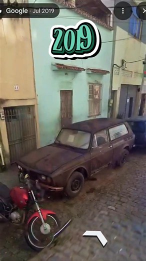 Volkswagen Variant I abandonada na rua #googlemaps #abandoned #carros