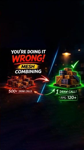 Unity Optimization: Complete Mesh Combining Tutorial (2026) #unity #gamedevelopment #unitytutorials