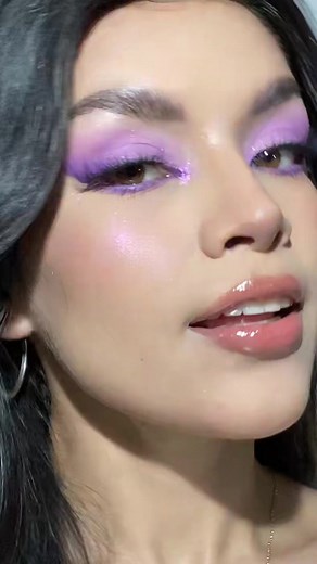 Easy Purple Foxy Eye Makeup Tutorial for Beginners