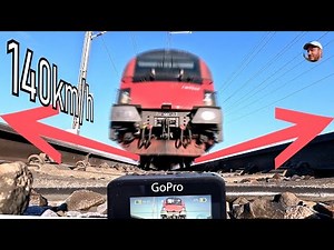 GoPro on RAILROAD TRACK - I like the sound of the SINGING RAILS ...