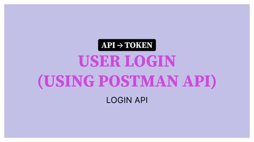 Login Using Postman API | Vignesh P Ramakrishnan