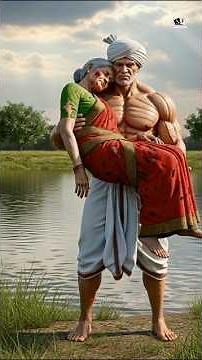 দাদী মাছ চুরি করায় দাদু পিটিয়ে নদিতে ফেলে দিলো #ai #grandfather #fish #shorts