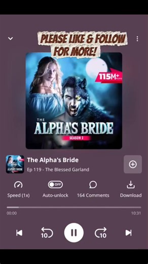 The Alpha's Bride Episode 119: The Blessed Garland #thealphasbride #fypageシ #pocketfm #fyp #listen #listentothestory #storytelling #bookstory #story | Listen to the Story