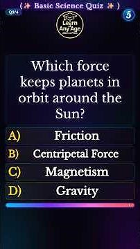 S1 🧠🔥50 Mind-Blowing Basic Science Questions!