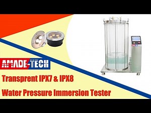 Transprent IPX7 & IPX8 Water Pressure Immersion Tester