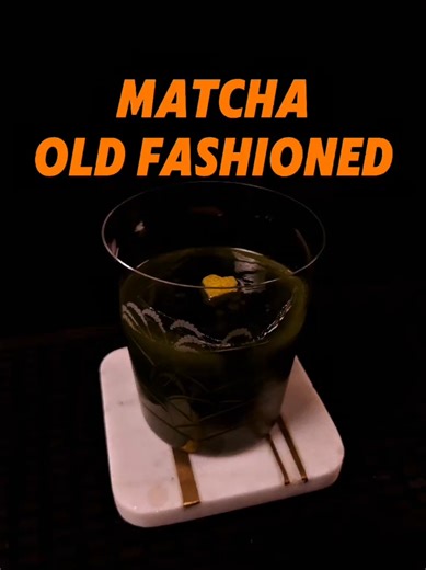 MATCHA OLD FASHIONED If you're in London, go to Waltz and get this for yourself. If you aren't and don't plan on going any time soon, you can try and make it yourself using this handy recipe! But yeah I definitely go there and get the real deal for yourself. 50ml of a fine Japanese Whisky (I used Chita, but they use Hibiki Harmony at Waltz.) 15ml 1:1 Honey Syrup 1tsp Matcha Whisk those together then stir over ice and serve over a large cube. Garnish with a little lemon peel heart. Cheers! #cockt