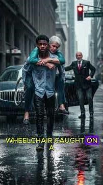 Black Teen help Disabled Woman, Has No Idea Who He's Approaching