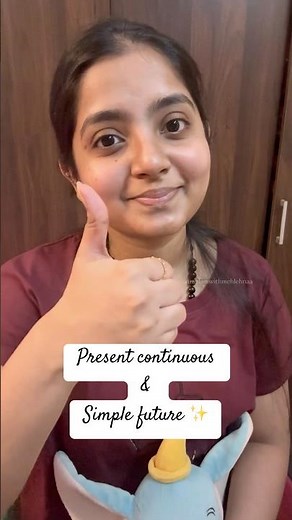 Usages of present continuous and simple future tenses.