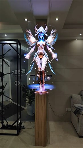 3D holographic human.Witch transforms.