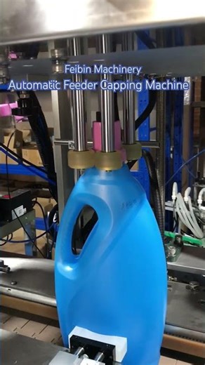 Automatic lid feeder and Capping machine #cappingmachine #bottlecappingmachine #capper #autocapping