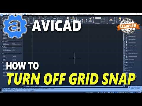 How To Turn Off Grid Snap In AviCAD
