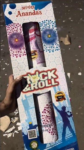 ANANDA'S ROCK & ROLL DOUBLE BALL SKYSHOT 😍 #shorts #diwali #skyshot #crackers #fireworks