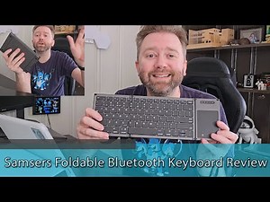 BEST TRAVEL KEYBOARD - Samsers Foldable Bluetooth Keyboard Review