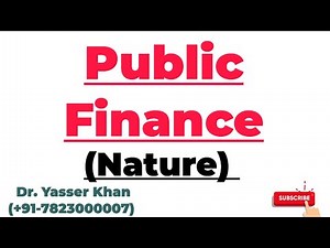 Public Finance | Nature Of Public Finance | Characteristics Of Public Finance | Economics | CUET UGC