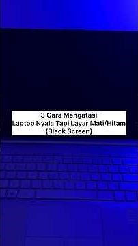 🔥3 Ways to Solve a Laptop Black Screen (Black Screen) But Still Has a Cursor (Windows 11/10)