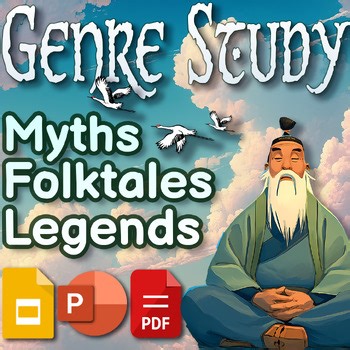 Genre Study: Myths, Folktales & Legends | Worksheet, PPT & Slides Bundle