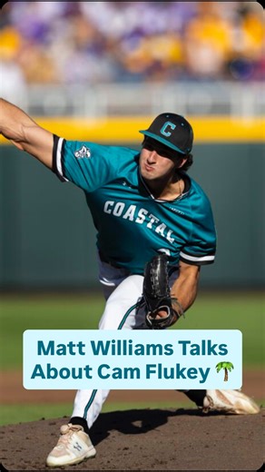Coastal Carolina Pitching Coach and Matt Williams talks about Cam Flukey in an interview with World Baseball Network 🌴🔥 Williams was the D1 Baseball and ABCA Assistant Coach of the Year in 2025 🏆 Is Flukey the best pitcher in college baseball? 🤔 Watch the full interview with Williams and Coastal Carolina Director of Analytics Matt Pepin on World Baseball Network’s YouTube page 🎬 PHOTO: AP | Rebecca S. Gratz #baseball #explore #viral #collegebaseball #coastalcarolina | World Baseball Network