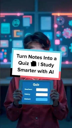 Turn Notes Into a Quiz 📚 | Study Smarter with AI