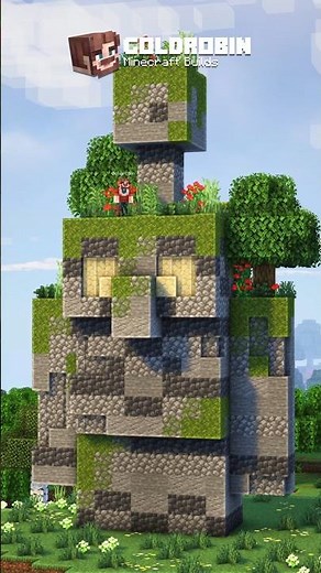 Overgrown Copper Golem Statue 🗿 - Minecraft #shorts