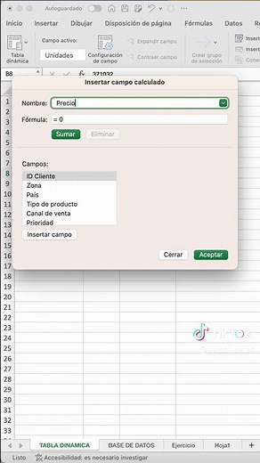 Calculos dentro debuna tabla dinamica #excel #exceltips #excelpro #exceltutorial #excelentiktok #excelochallenge