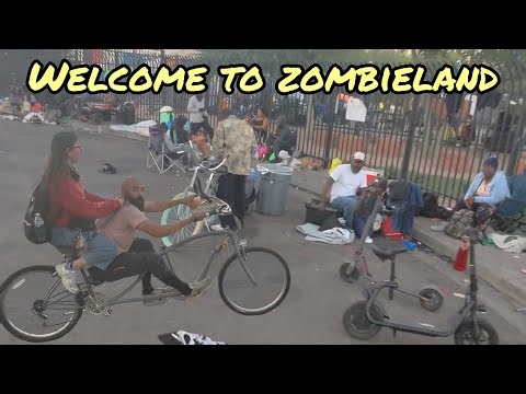 Riding my e scooter at the zone again