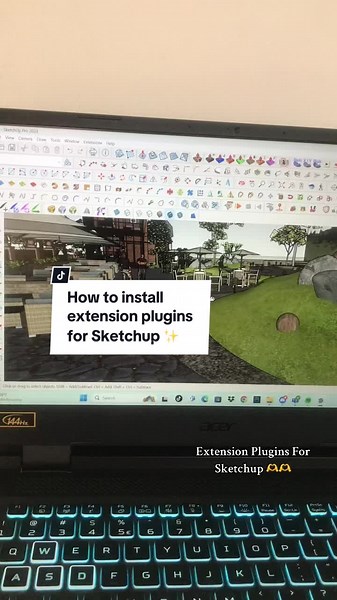 Tutorials For Extension Plugins for Sketchup#arkistudent #architecture #fypシ #fyp #architecturestudent #student #bsarchitecture #arki