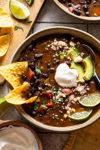 Black Bean Soup - Isabel Eats