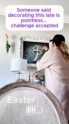 I’m finally getting around to decorating for Easter (better late than never, right?) 😅 Starting with this DIY chalkboard in our dining room — I love changing it up for every season and holiday. Shamrocks are out, bunny ears are in 🐰✨ Follow along as I transform the rest of the house into a cozy little springtime moment full of bunnies, eggs, and all the pastel things 💐 #EasterDecor #SpringDecorating #HolidayHomeVibes #DIYChalkboard #SeasonalDecor #HomeWithChristen | The Creative Peacock