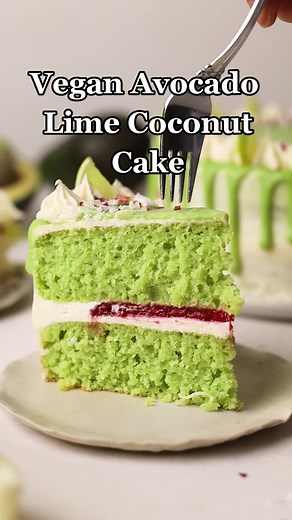 Vegan Avocado Lime Coconut Cake Recipe