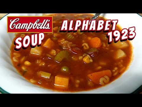 CAMPBELL'S Alphabet Vegetable Soup (1923) Copycat Inspired Recipe