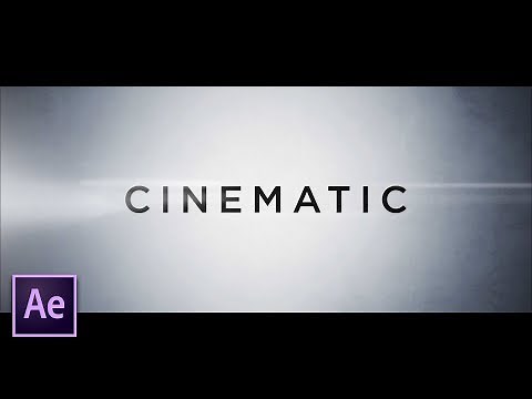 Create Clean Cinematic Trailer Titles | After Effects Tutorial