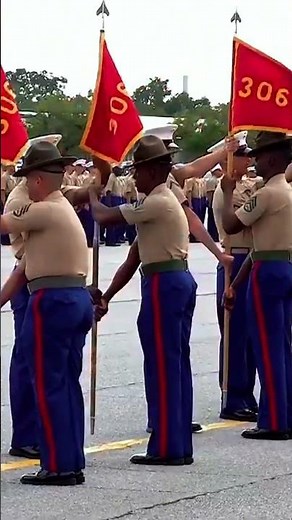 USMC Graduation Ceremony Returning the Guidon #usmc #marinecorps #usmarines #semperfi #marine