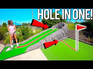 Elisha Gets An EPIC Mini Golf Hole In One!
